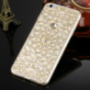 Zaščitna zadnja prevleka z rhinestones v diamantnem slogu za iPhone 6 / 6S - zlati