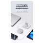 USAMS Komplet US-SJ650 z izvlečnimi USB-C kabli, adapterji in iglo - črn