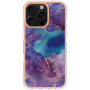 Zaščitni ovitek Marmor za iPhone 16 Pro - vijoličen