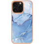 Zaščitni ovitek Marmor za iPhone 16 Pro - moder