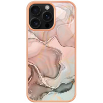 Zaščitni ovitek Marmor za iPhone 16 Pro Max - svetlo roza