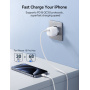 JOYROOM JR-TCG08 hitri polnilni adapter s priključkom USB-C - 20W - bel