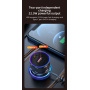 K16A komplet avto polnilnika z USB-C / USB-A priključki in USB-C kabla - 30W - 1,2 m - črna