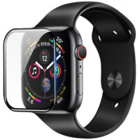 NILLKIN kaljeno 3D steklo s črnim okvirjem za Apple Watch 44mm
