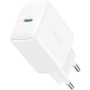 JOYROOM JR-TCF20 hitri polnilni adapter z USB-C priključkom - 20W - bel