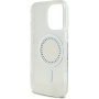 Guess Ovitek IML Rhinestones Ring z MagSafe za iPhone 16 Pro - prozoren