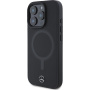 Mercedes Smooth Leather etui z MagSafe za iPhone 16 Pro Max - črn