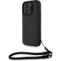 BMW Etui Leather Signature and Strap za iPhone 16 Pro Max - črn
