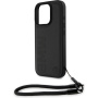BMW Etui Leather Signature and Strap za iPhone 16 Pro Max - črn
