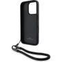 BMW Etui Leather Signature and Strap za iPhone 16 Pro Max - črn