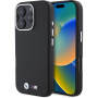 BMW Ovitek M Kevlar Metal Logo za iPhone 16 Pro - črn