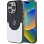 Mercedes Double Layer ovitek z MagSafe za iPhone 16 Pro - črno srebrn