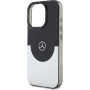 Mercedes Double Layer ovitek z MagSafe za iPhone 16 Pro - črno srebrn