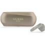 Guess Brezžične slušalke Elongated Metallic TWS - šampanjec