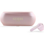 Guess Brezžične slušalke Elongated Metallic TWS - roza
