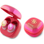 Guess Brezžične slušalke 4G Logo Mini TWS - roza