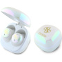 Guess Brezžične slušalke 4G Logo Mini TWS - bele