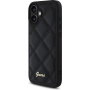 Guess Prešit ovitek za iPhone 16 - črn