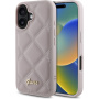 Guess Prešit ovitek za iPhone 16 - roza