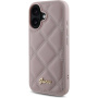 Guess Prešit ovitek za iPhone 16 - roza