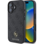 Guess 4G Small Metal Logo Cover z MagSafe za iPhone 16 - siv