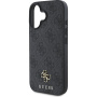 Guess 4G Small Metal Logo Cover z MagSafe za iPhone 16 - siv