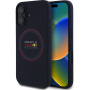 Oracle Red Bull Racing Silikonski ovitek Red Ring z MagSafe za iPhone 16 - temno moder