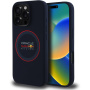 Oracle Red Bull Racing Silikonski ovitek Red Ring z MagSafe za iPhone 16 Pro - temno moder