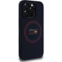 Oracle Red Bull Racing Silikonski ovitek Red Ring z MagSafe za iPhone 16 Pro - temno moder