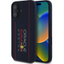 Oracle Red Bull Racing Silikonski ovitek Vertical Logo z MagSafe za iPhone 16 - temno moder