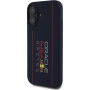 Oracle Red Bull Racing Silikonski ovitek Vertical Logo z MagSafe za iPhone 16 - temno moder