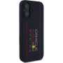 Oracle Red Bull Racing Silikonski ovitek Vertical Logo z MagSafe za iPhone 16 - temno moder