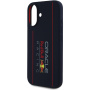 Oracle Red Bull Racing Silikonski ovitek Vertical Logo z MagSafe za iPhone 16 - temno moder