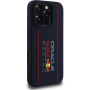 Oracle Red Bull Racing Silikonski ovitek Vertical Logo z MagSafe za iPhone 16 Pro - temno moder
