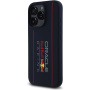 Oracle Red Bull Racing Silikonski ovitek Vertical Logo z MagSafe za iPhone 16 Pro Max - temno moder