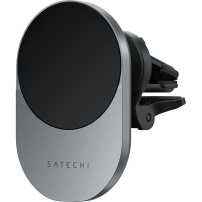 Satechi Magnetno držalo za avtomobilsko zračnico z brezžičnim polnjenjem za iPhone - Space Gray