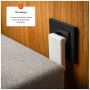 FIXED Slim GaN polnilni adapter z 2x USB-C priključkoma - 45W - bel