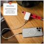 FIXED Slim GaN polnilni adapter z USB-C priključkom - 30W - bel