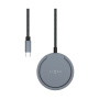 FIXED MagPad Pro brezžični MagSafe polnilec s preklopnim stojalom za iPhone / AirPods - 15W - siv