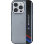 BMW IML Motorsport Vertical Stripe ovitek za iPhone 16 Pro - siv