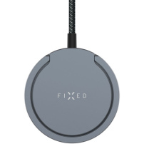 FIXED MagPad Pro brezžični MagSafe polnilec s preklopnim stojalom za iPhone / AirPods - 15W - siv