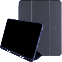 FIXED Padcover+ etui s prostorom za Apple Svinčnik za iPad mini 6 / mini 7 - temno moder