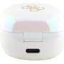 Guess Brezžične slušalke 4G Logo Mini TWS - bele