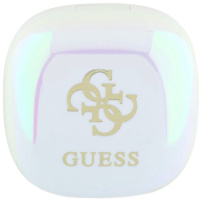 Guess Brezžične slušalke 4G Logo Mini TWS - bele