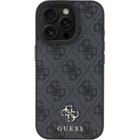 Guess 4G Small Metal Logo Cover z MagSafe za iPhone 16 Pro Max - siv