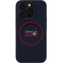 Oracle Red Bull Racing Silikonski ovitek Red Ring z MagSafe za iPhone 16 Pro - temno moder