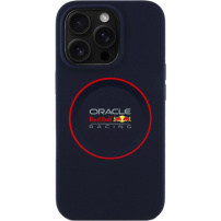 Oracle Red Bull Racing Silikonski ovitek Red Ring z MagSafe za iPhone 16 Pro - temno moder