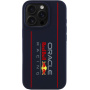 Oracle Red Bull Racing Silikonski ovitek Vertical Logo z MagSafe za iPhone 16 Pro - temno moder