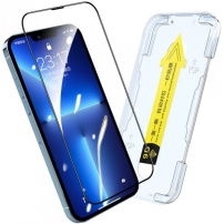 Enkay Quick Stick kaljeno steklo z okvirjem za enostavno pričvrstitev za iPhone 13 mini