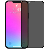 Kaljeno Anti-Spy 3D steklo za iPhone 13 Pro Max - črna